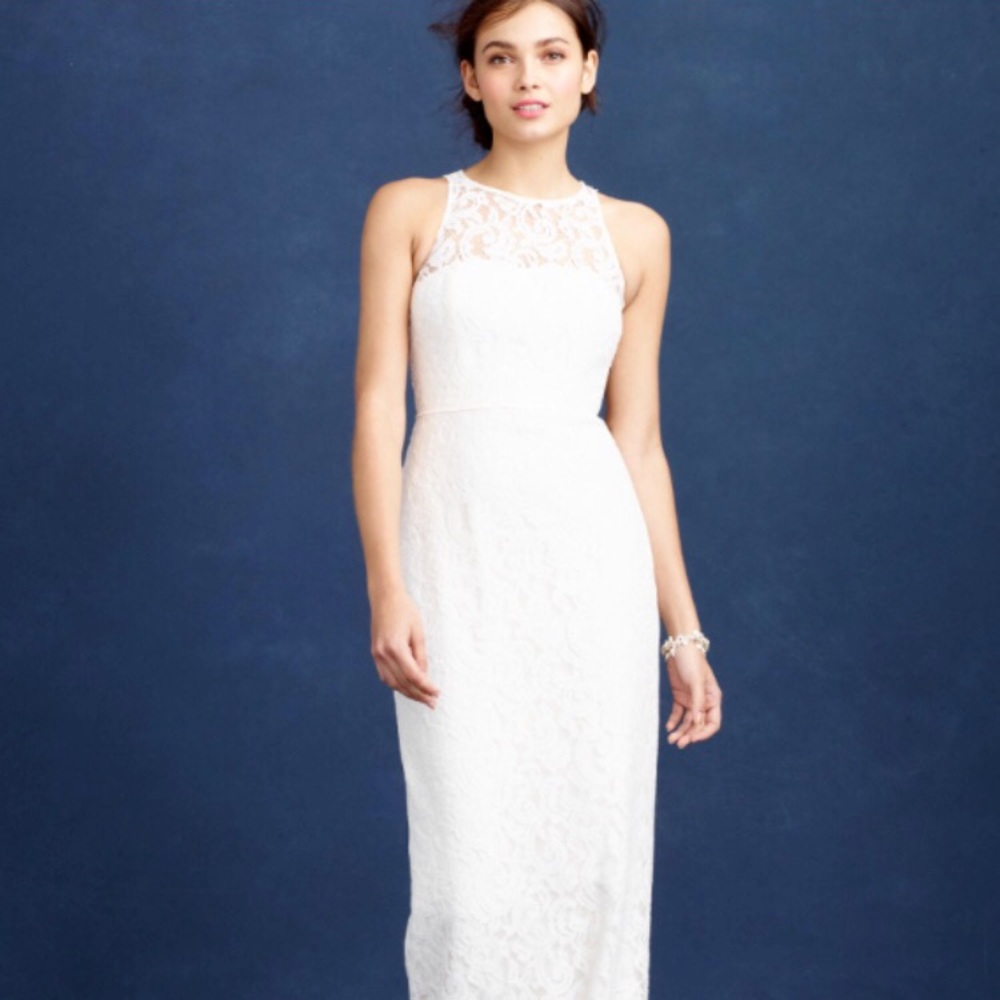 J. Crew Pamela wedding gown in Ivory. Size 0